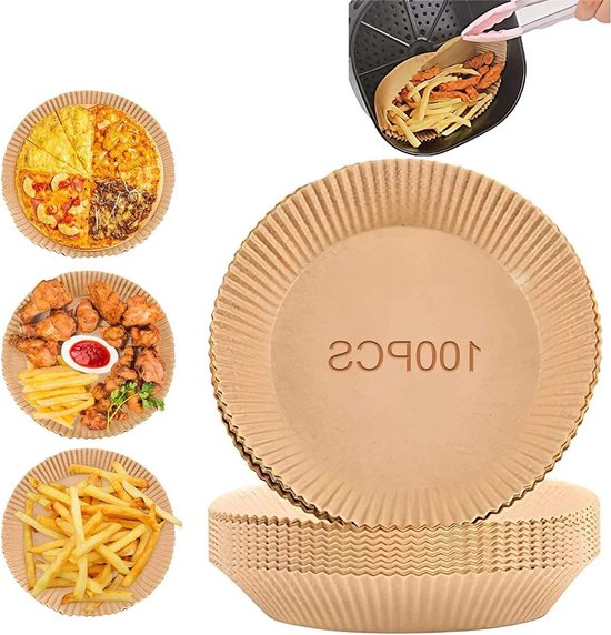 100 vellen bakpapier, rond, 30 cm, hittebestendig anti-aanbakpapier, voor pizzaoven, luchtfriteuse, taartvormen en grillpannen 100 vellen bakpapier, rond, 30 cm, hittebestendig anti-aanbakpapier, voor pizzaoven, luchtfriteuse, taartvormen en grillpannen