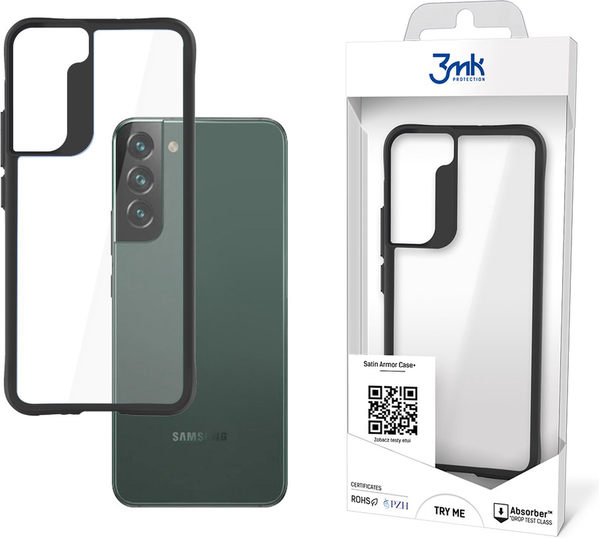 Samsung Galaxy S22+ 5G - 3mk Satin Armor Case+