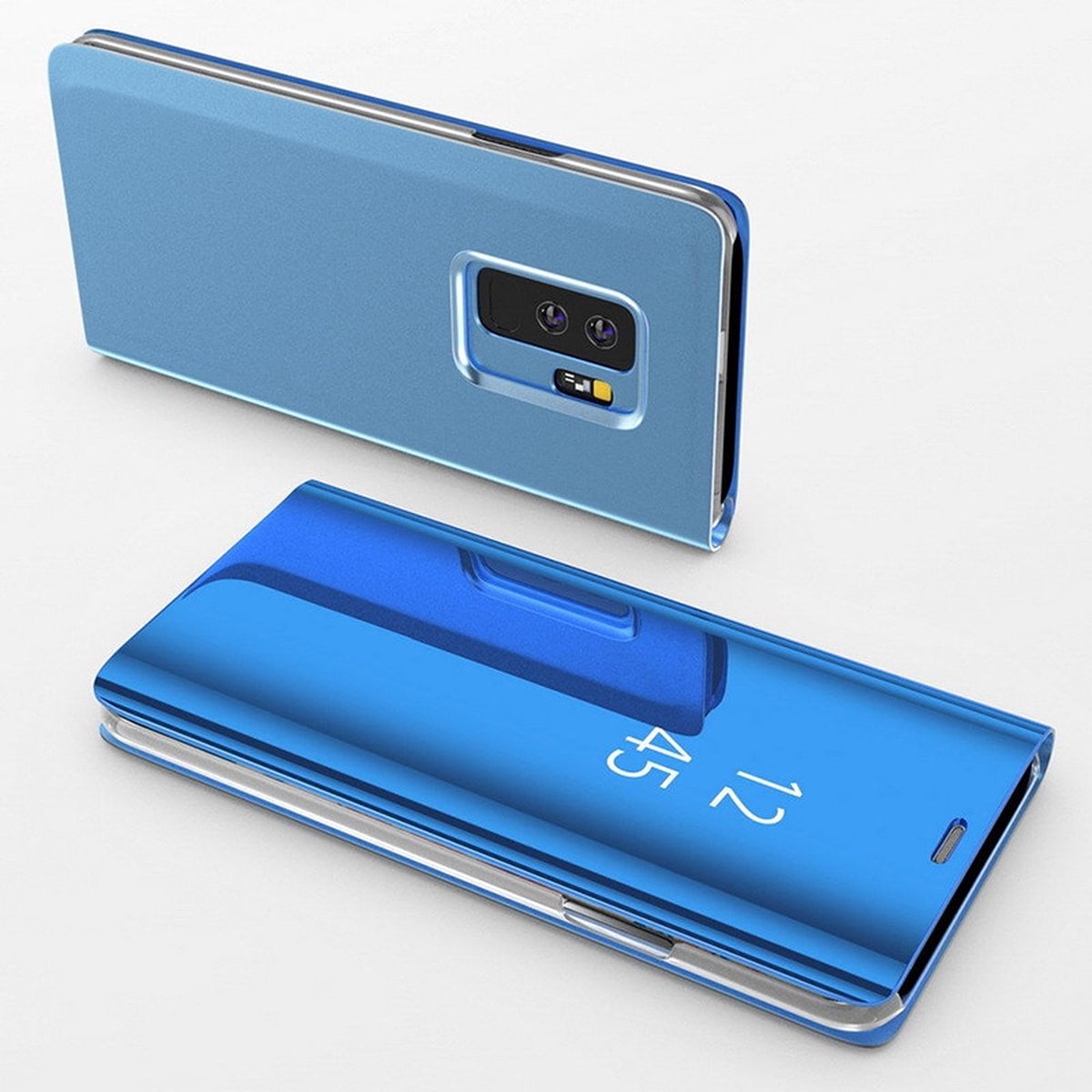 Hoesje voor Samsung Galaxy S20 Blauw Spiegel Flip Bescherming Helder zicht