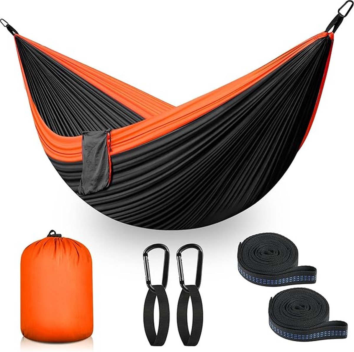 Hangmat outdoor camping hangmatten 2 personen 300 x 200 cm ultralicht draagbaar reishangmat tot 300 kg draagvermogen tuin strand dubbele hangmat parachute nylon ademend hangmat