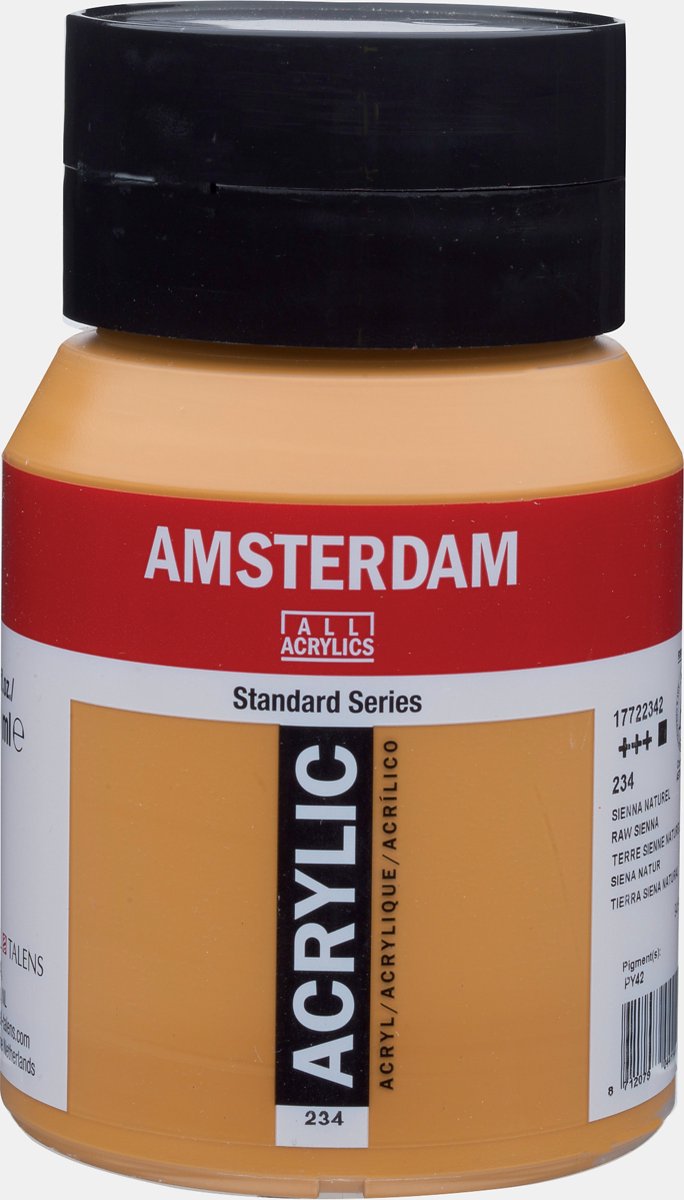 Amsterdam Standard Acrylverf 500ml 234 Sienna Naturel — afbeelding 4