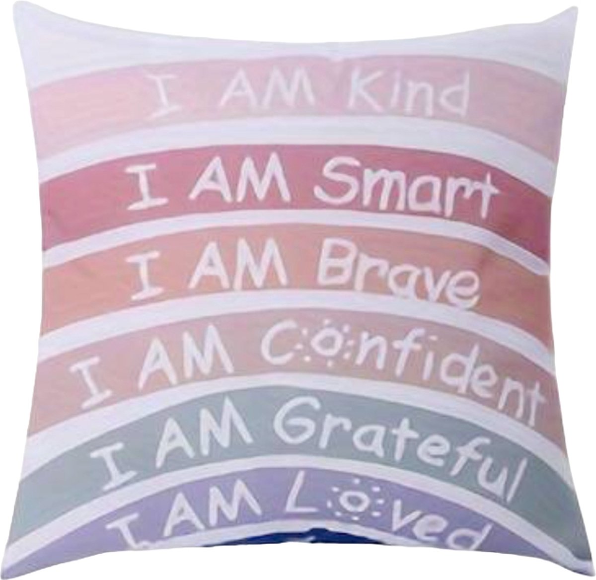 Kussenhoes 45x45 cm - Rainbow - Regenboog - Rits - Polyester