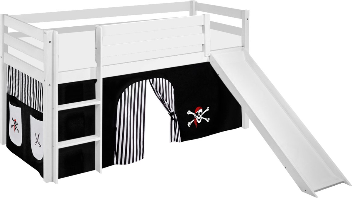 Halfhoogslaper Piraat met tent en glijbaan