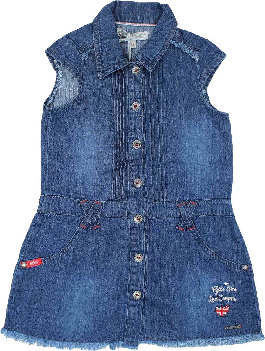 Lee Cooper Jurkje Lee Cooper denim Kids & Kind Meisjes Blauw - Maat: 146/152