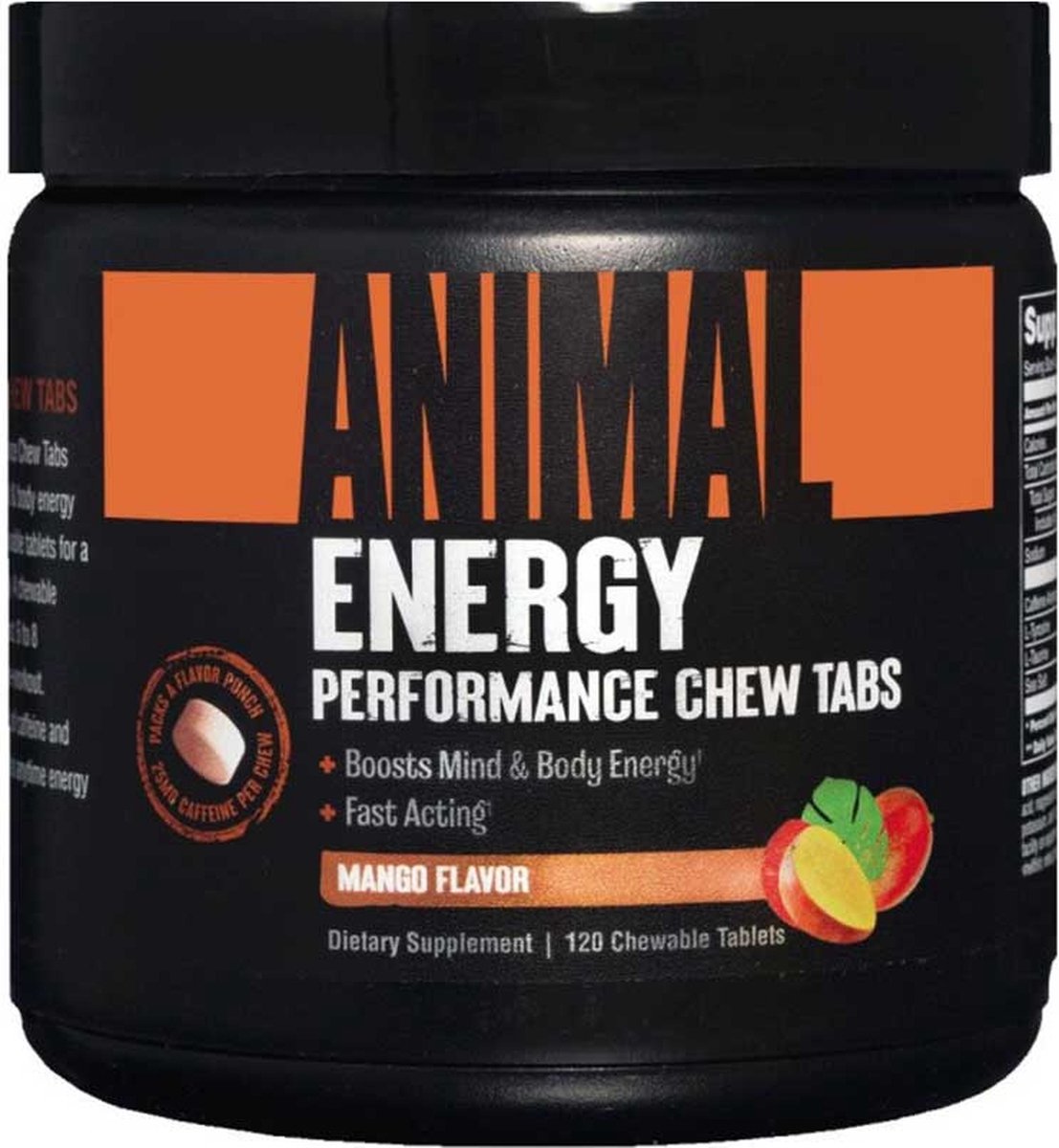 Goedkoopste Animal Energy Chews 120chewables Mango