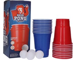Beerpong set compleet - 20 bekers - 4 ballen - Bierpong set - Beer pong