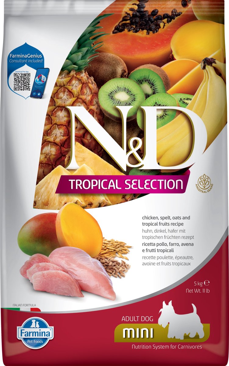 N&D N&D Tropical hondenvoeding Kip small breed 5 kg