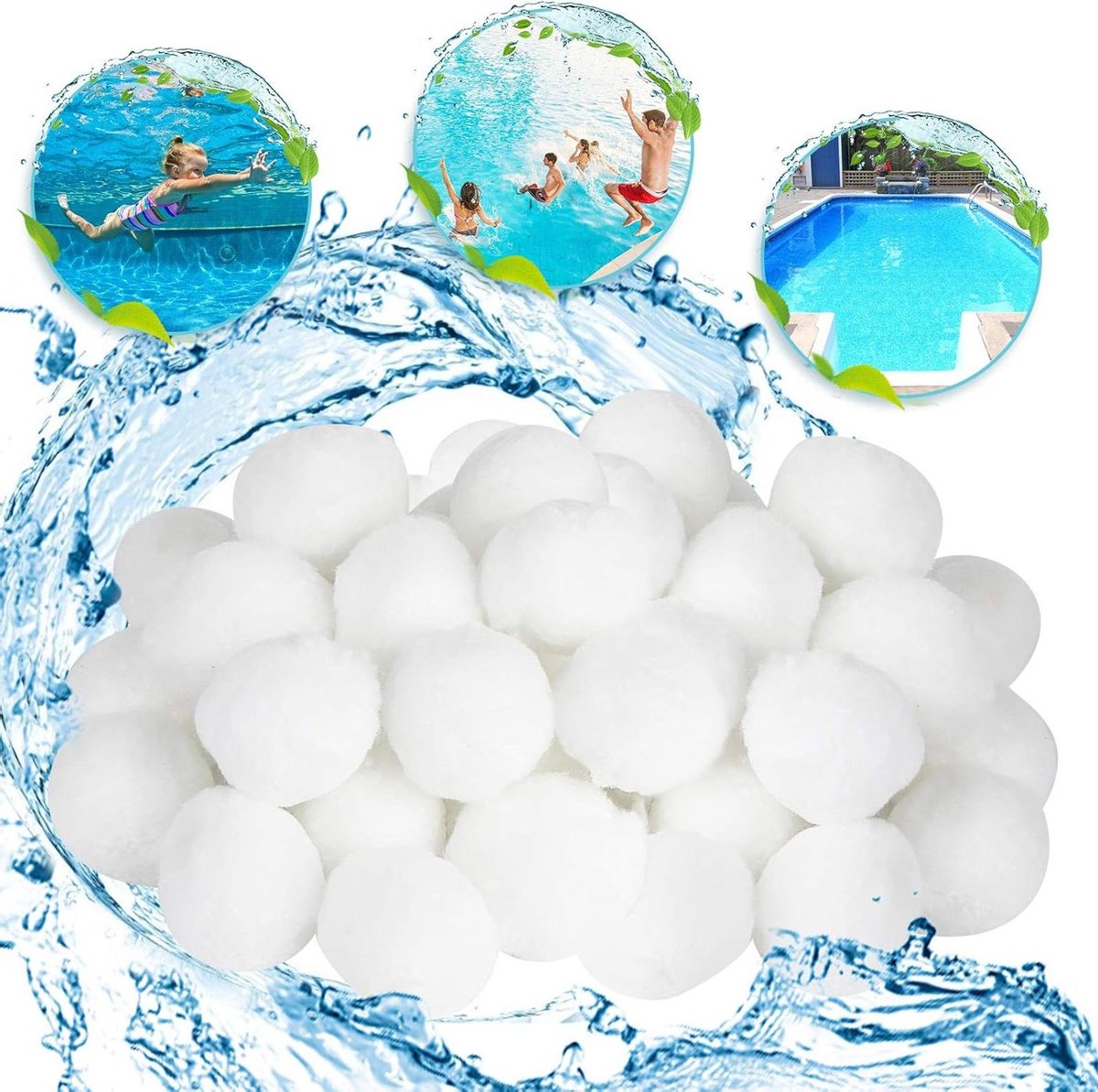Filterballen 700 g voor zwembadfilter vervangen filterzand filterballen zwembad filterpomp aquarium
