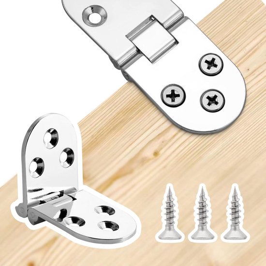 2 stks massief messing butler lade scharnier ronde rand 2-1/2 x1-1/2 satijn afwerking met schroef flap voor klaptafel