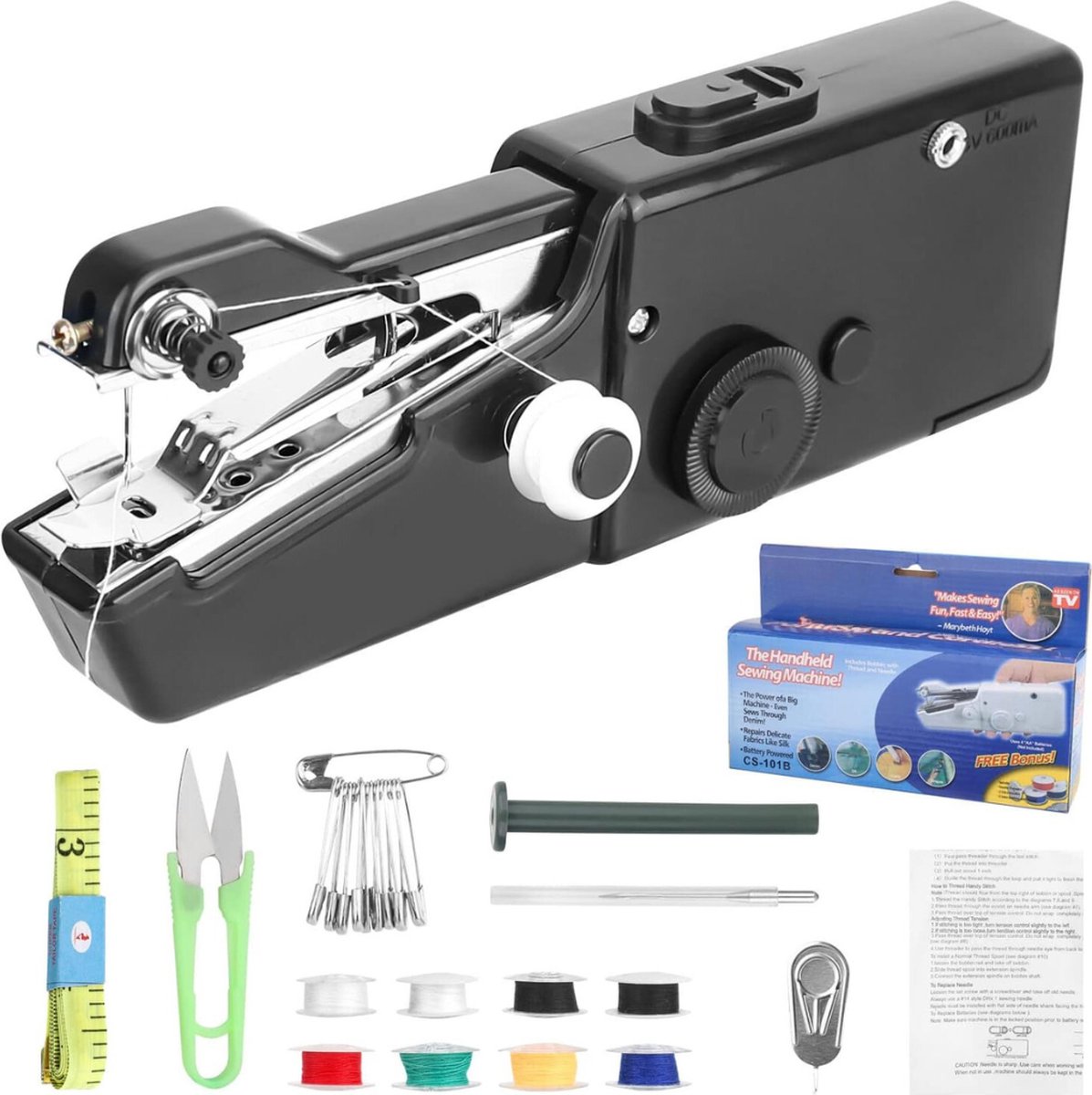 Handnaaimachine - Mini Naaimachine - Naaisetjes Inclusief Accessoires - Makkelijk in Gebruik