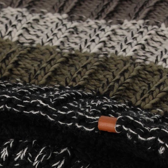 Sarlini - Snood de ski homme - Fashion Stripes - Multi Zwart - Taille Unique