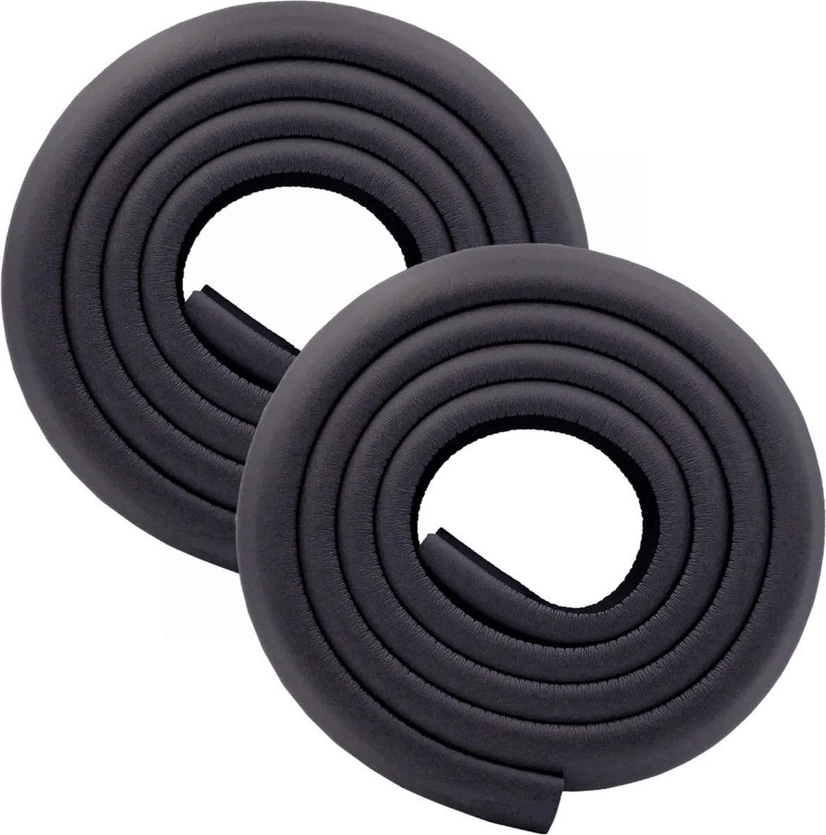 Image of 2stuks - 2M - Stootrand foam - Hoekbeschermer Set - rand beschermer - Zwart - Babyproof Maken - Zelfklevend - stootkussen - Baby Beschermer - randbeschermer - stootkussen