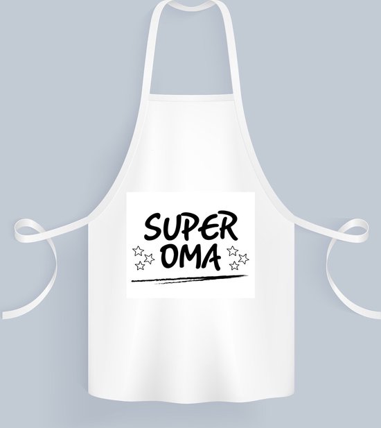 Akyol - super grand-mère Tablier de cuisine - Grand-mère - une grand-mère - cadeau d'anniversaire - cadeau pour grand-mère - cadeau - cadeau - 82 par 71 cm