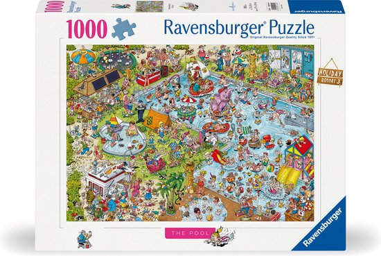 Ravensburger puzzel Holiday resort 3: The Pool - Legpuzzel - 1000 stukjes