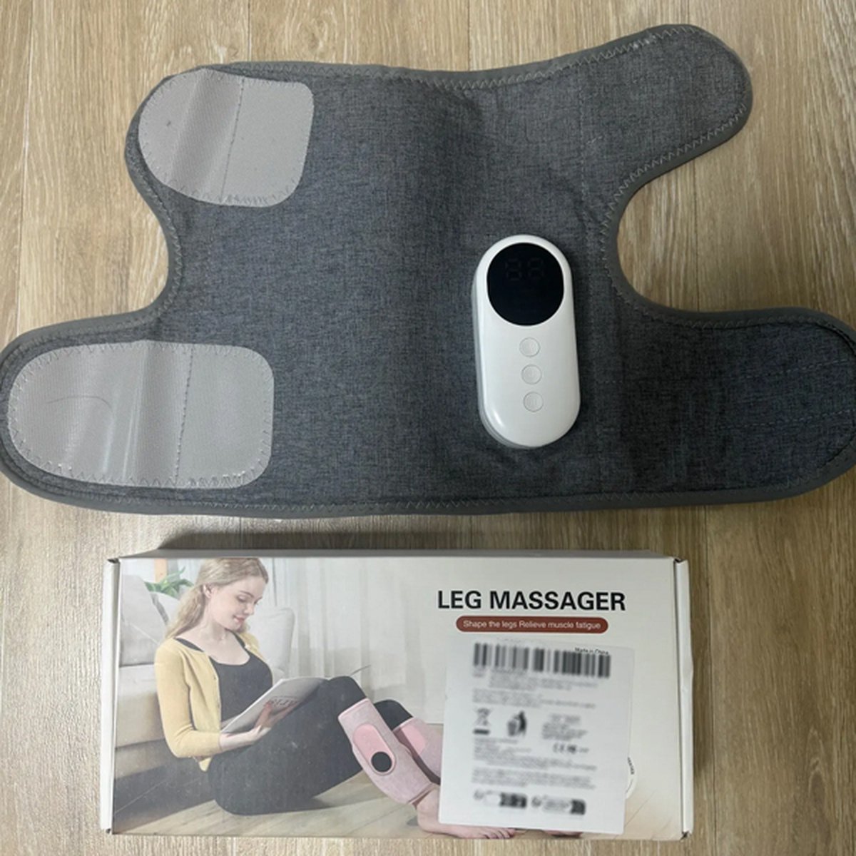 Beenmassage apparaat -Kuit massage -Beenmassage apparaat bloedsomloop -Voetmassage apparaat-Beenmassager - Draadloze Massage - Luchtcompressie - Verlicht Beenpijn - Verstelbare Intensiteit thumbnail 7