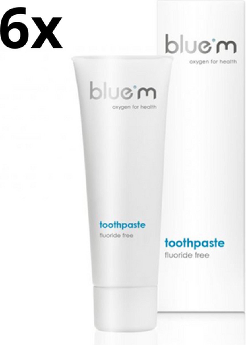 Goedkoopste 6x Bluem Tandpasta Fluoride Vrij 75 ml - Voordeelverpakking