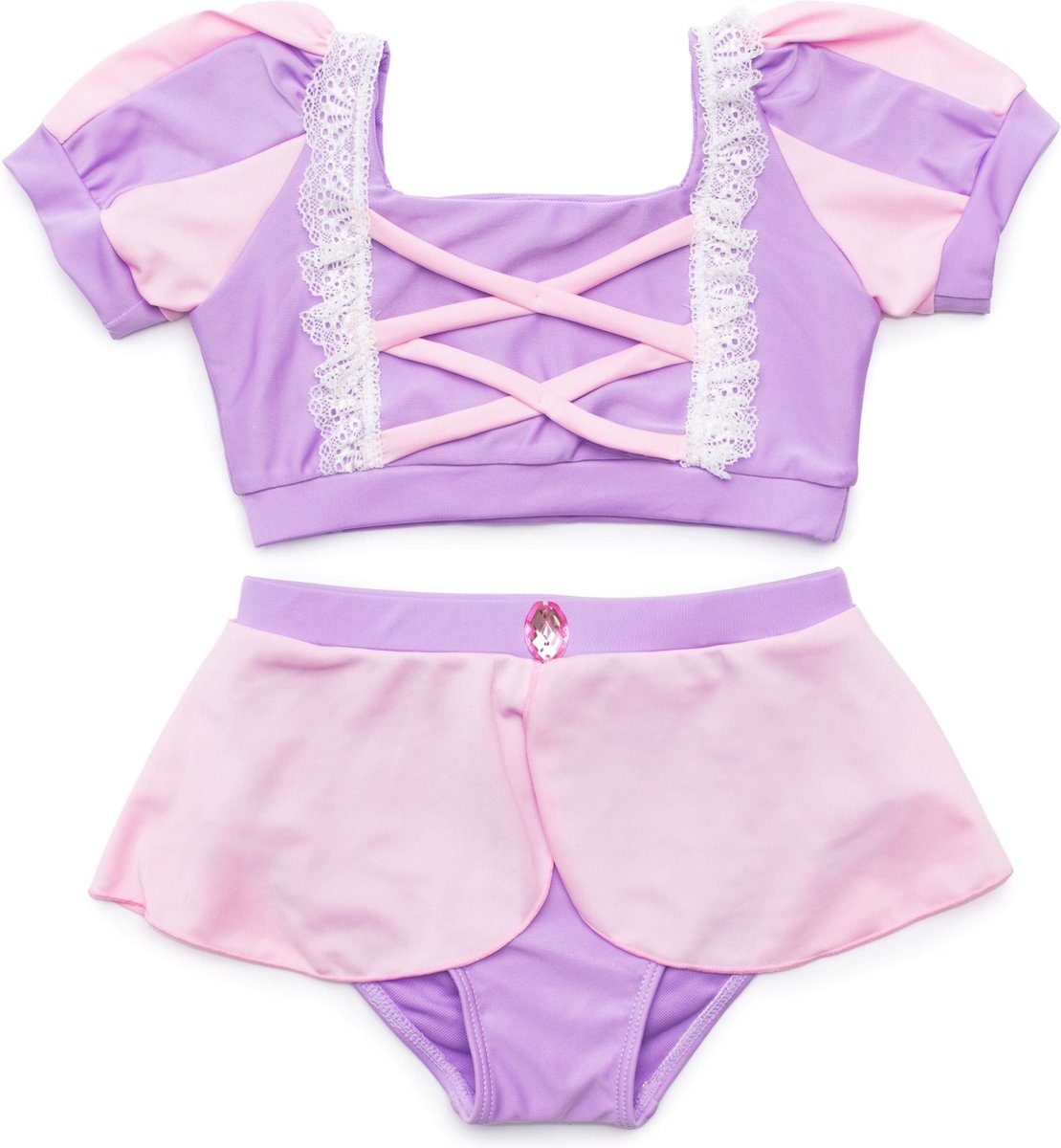 Konges Sløjd Great Pretenders Verkleedkledij Bikini Rapunzel - Paars/Roze-4 jaar