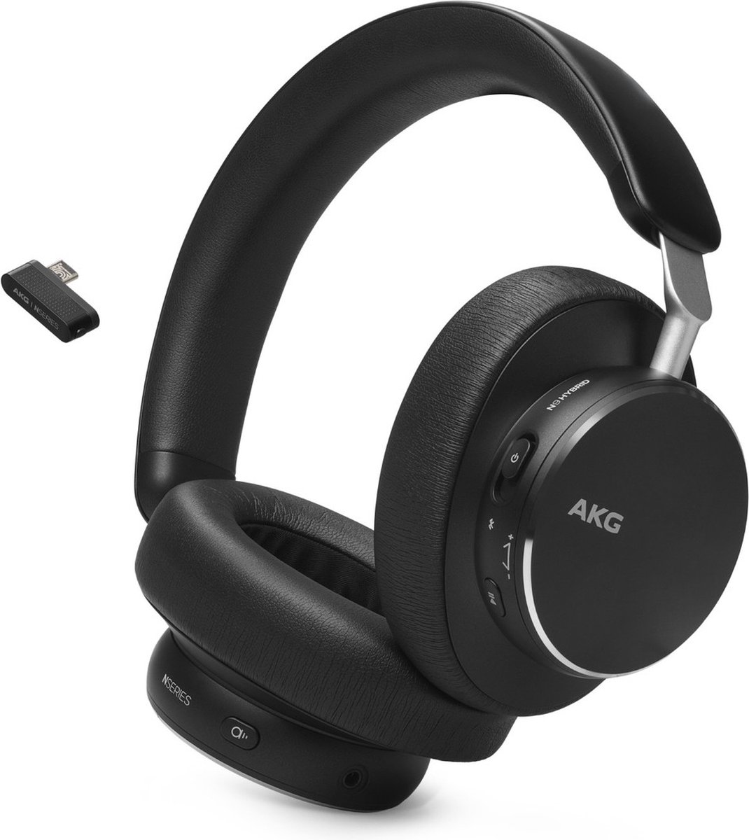 AKG N9 Hybrid Headset Bedraad en draadloos Hoofdband Oproepen/muziek Bluetooth Zwart