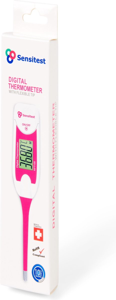 Sensitest Zwanger Worden Starterspakket – 24 Ovulatietesten + 3 Zwangerschapstesten (dipstick) – Digitale Ovulatie Thermometer (0,01 °C) – Inclusief ovulatieschijf, herbruikbare urinebeker & kalenders – foto 8