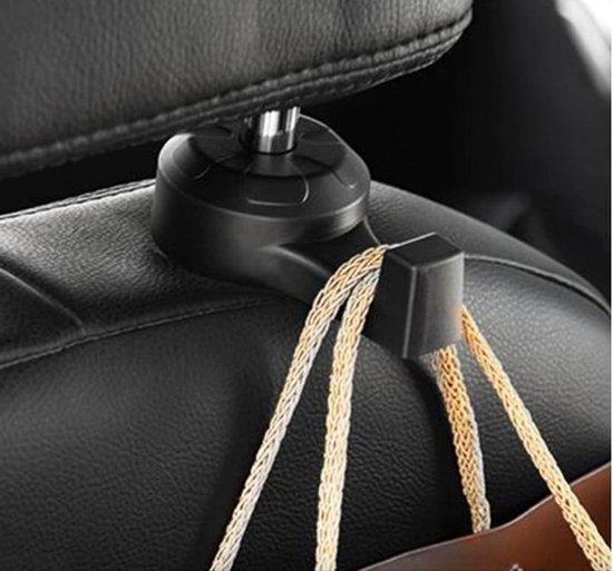 2x crochets d'appui-tête pour le siège auto - Crochet / clip pour bagages  