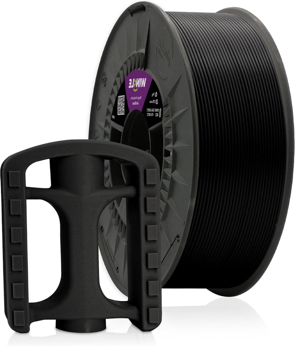 Jet Black ASA Filament voor 3D-printers - 1 kg spoel - 175 mm - Maatnauwkeurigheid - Robuust - Compatibel met de meeste printers