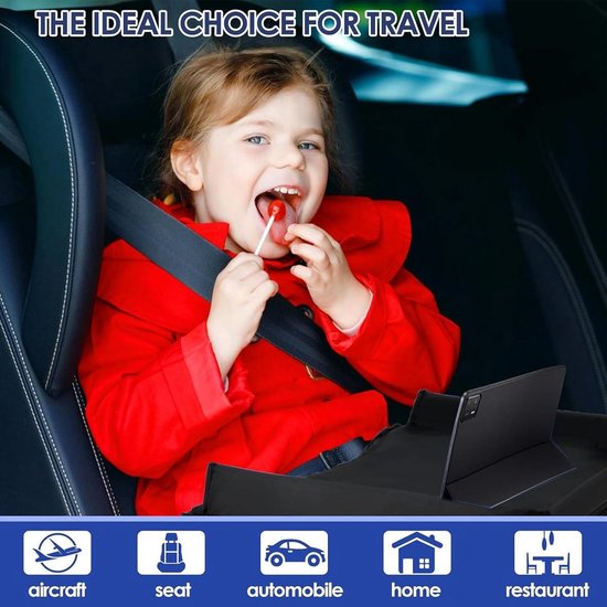 Kenley Kids Reisdienblad, Peuter Autostoel Lap Tray, Road Trip Essentials Activiteitstafel, 40 x 33,5 cm (Rood/Grijs Kenley Kids Reisdienblad, Peuter Autostoel Lap Tray, Road Trip Essentials Activiteitstafel, 40 x 33,5 cm (Rood/Grijs