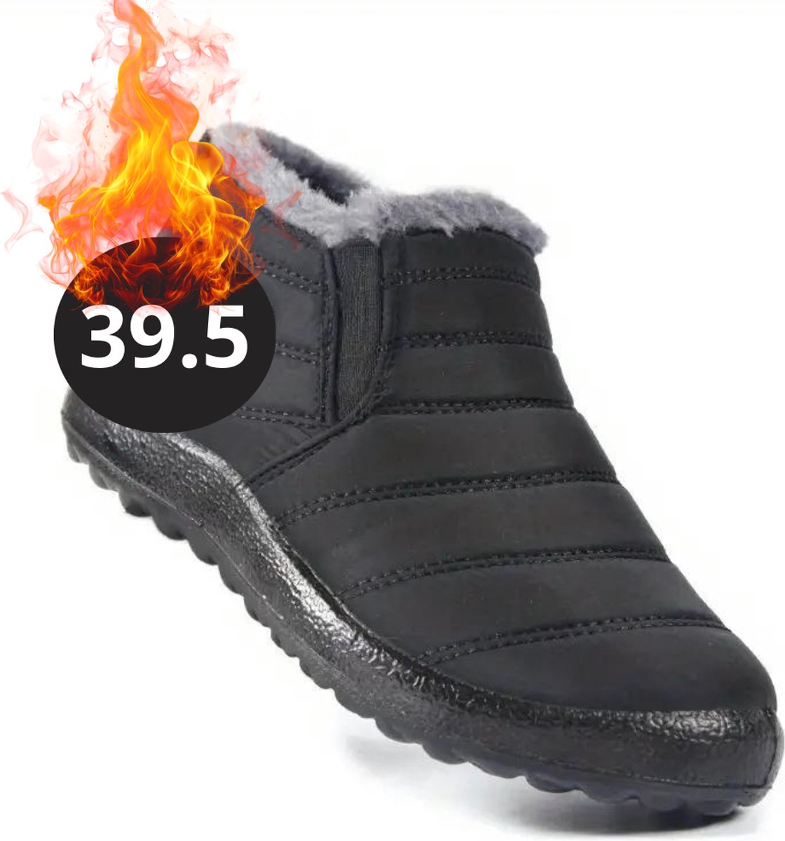 Bovista Snowboots Sneeuwschoenen Sneeuwboots Dames Wintersport Ski Skischoenen – 39.5 Laag Zwart