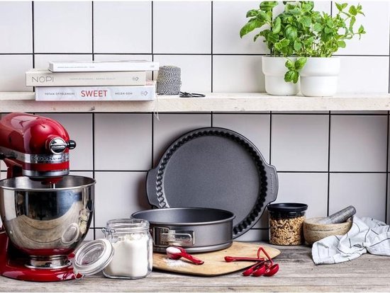 KitchenAid Springvorm 24cm - PFAS-vrije antikleeflaag - Gealuminiseerd staal - Ovenbestendig tot 230°C - Rond