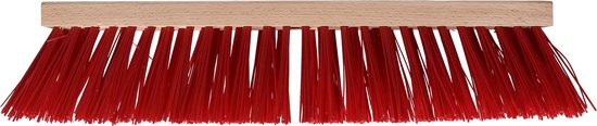 Buemag Bezemkop - Elaston - rood - hout - hard - 40 cm - 24mm - straatbezem/buitenbezem van Buemag — afbeelding 2