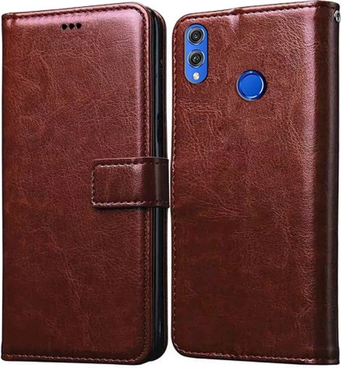 Huawei P20 Lite Hoesje Met Pasjeshouder Bookcase Bruin
