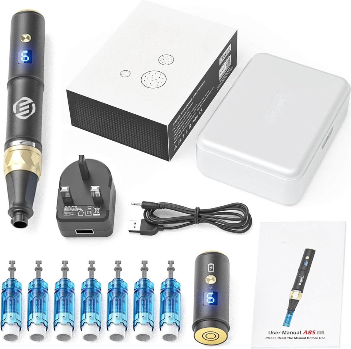 Equivera Laser Plasma Pen - Huidverzorging - Gezicht - Huid - Donkere Vlekken - Sproeten - Pigmentvlekken - Wratten - Tattoo - Moedervlekken - Verwijderaar - Schoonheid - Huidverjonging