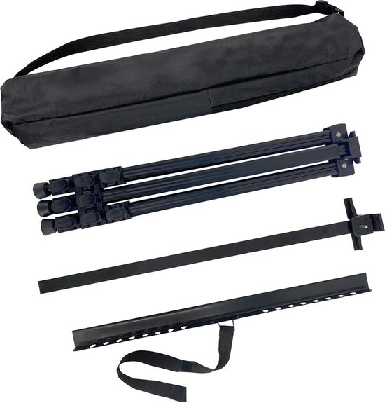 Table Sur DDEAT Lot De 2 Chevalets Pour Panneau De Mariage Et Affiche De 160 Cm U2013 Chevalet D'art Portable Pour Sol Réglable En Métal Noir Chevalet Peinture Bois