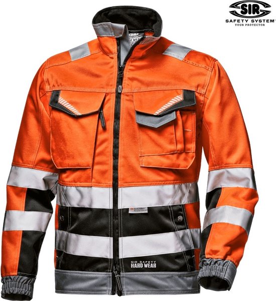 HEAT HOLDERS - Heren hi vis Reflecterende Outdoor Winter Thermische Gebreide Hoge Zichtbaarheid Omslaghoed in Oranje en Geel, One size HEAT HOLDERS - Heren hi vis Reflecterende Outdoor Winter Thermische Gebreide Hoge Zichtbaarheid Omslaghoed in Oranje en Geel, One size