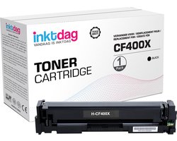 Inktdag huismerk toner cartridge voor HP 201X /CF400X - Tonercartridge / Zwart / Hoge Capaciteit voor HP Color Laserjet Pro Printer: M 250 Series /…