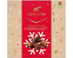 Côte d'Or Adventskalender 2025 Chocolade 235g - Chocoladecadeau - Aftellen Naar Kerst - Kerstcadeau