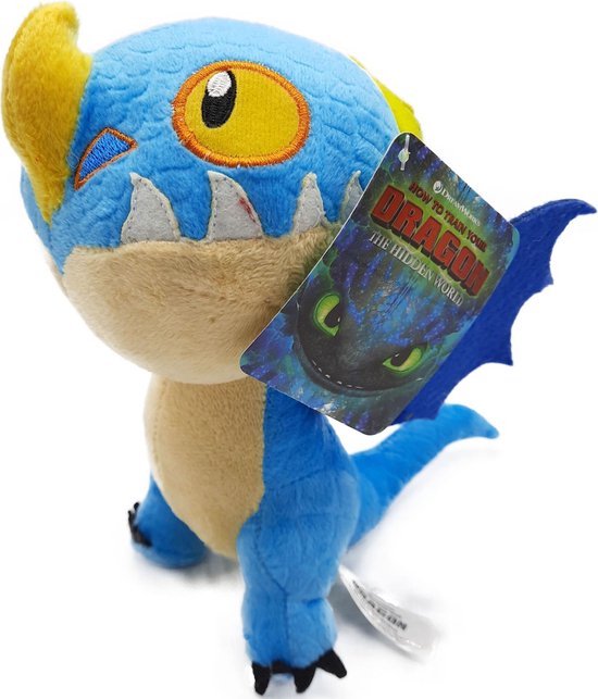 Foto: Stormfly blauw hoe tem je een draak how to train your dragon pluche knuffel 26 cm speelgoed knuffels voor kinderen draak draken dinosaurus toothless light fury stormfly meatlug hookfang barf belch