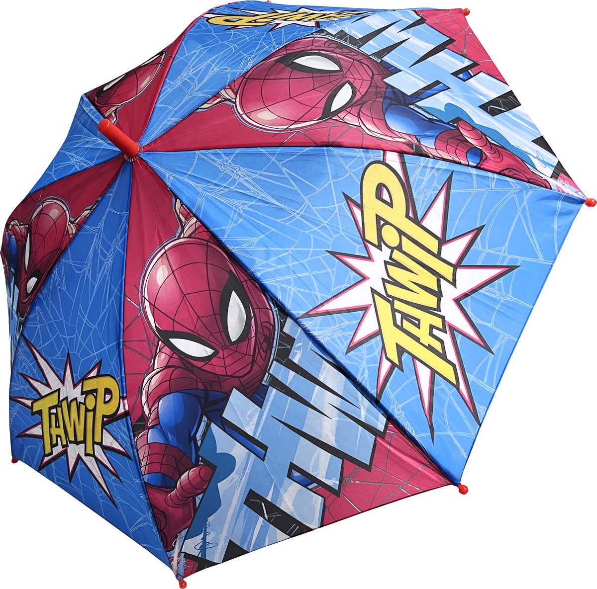Spiderman jongens paraplu transparant