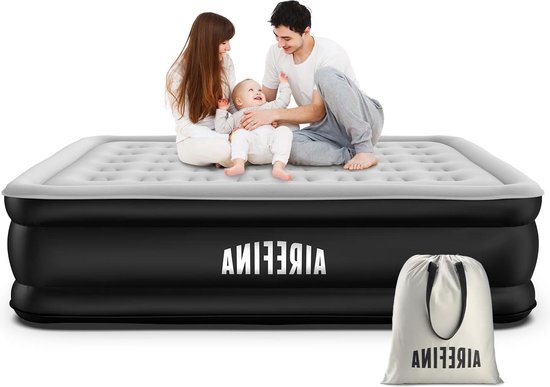 Test Airefina Luxe : matelas gonflable 2 personnes avec pompe intégrée