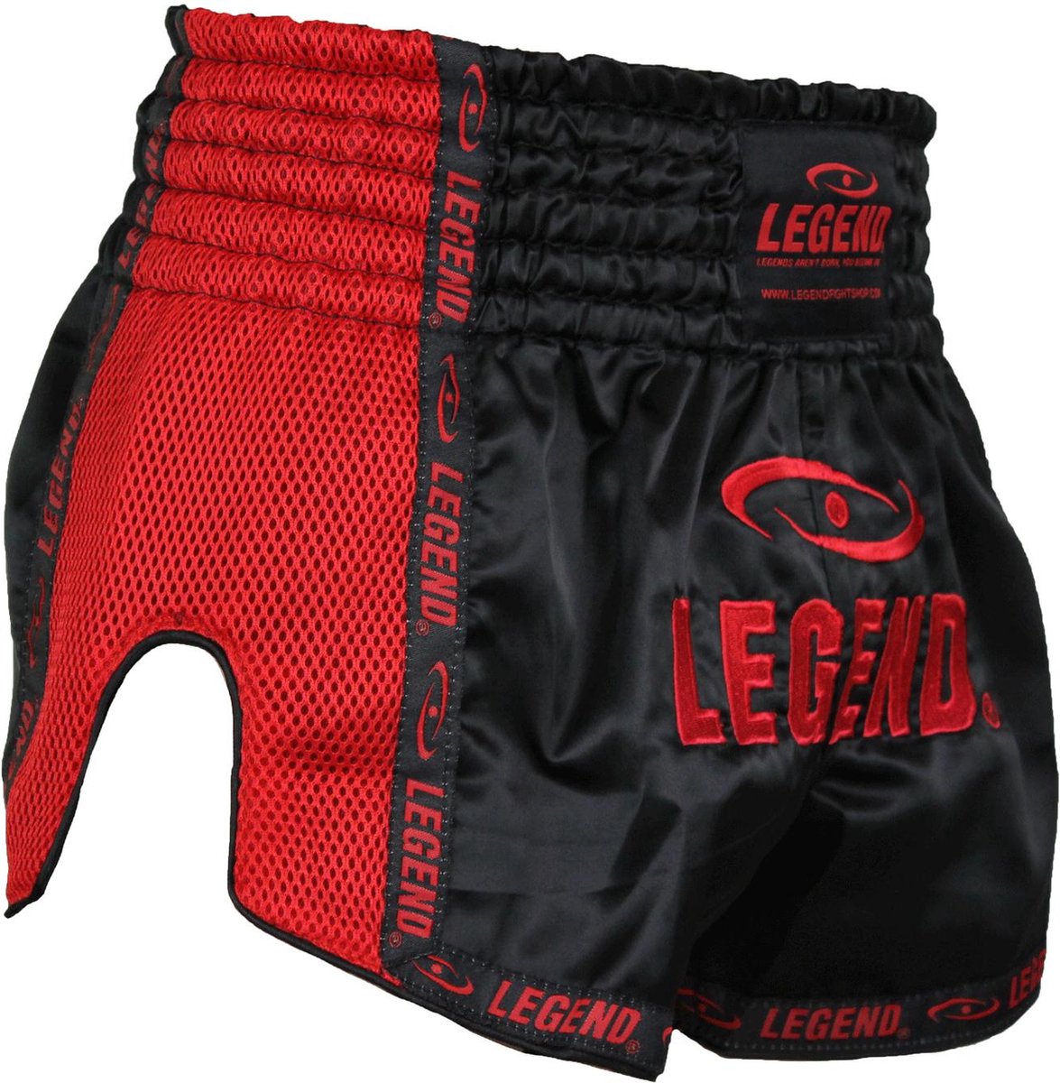 Kickboks Broekje Kind/Volwassene Rood Mesh XL