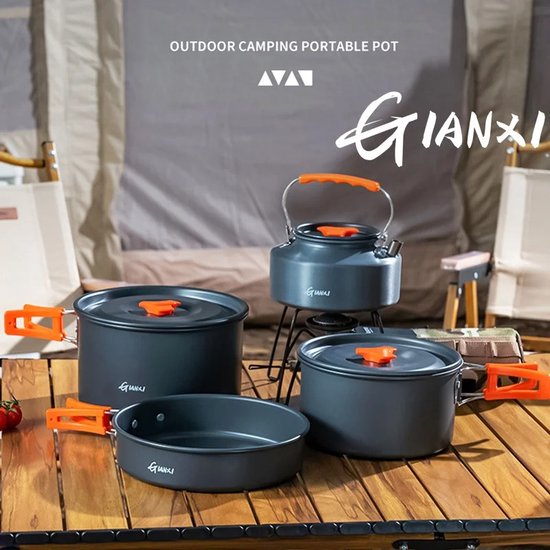 Mazeroo - Pannenset 4 delig - Camping - Kamperen.