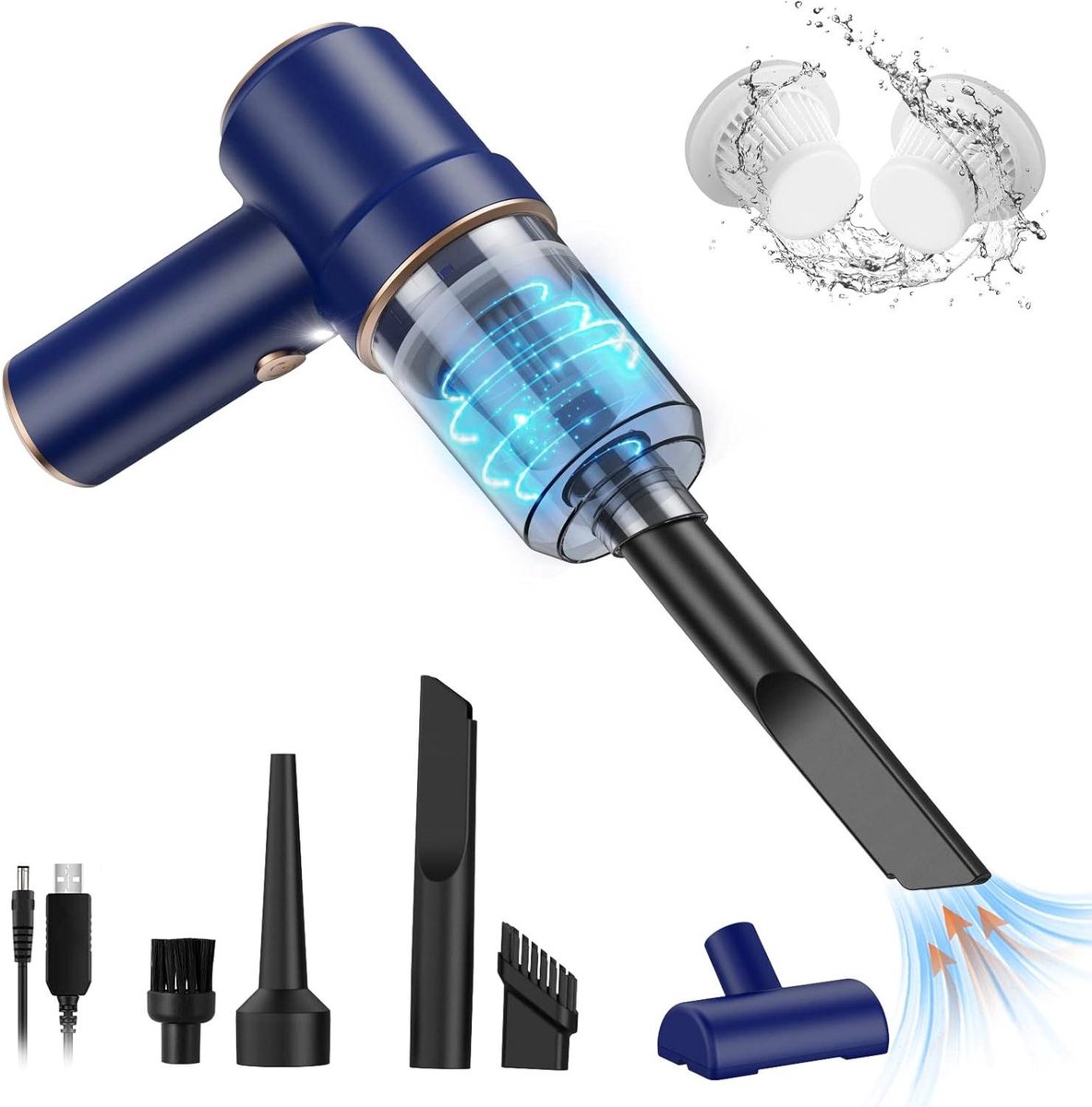 Krachtige Handheld Vacuum Cleaner 2 in 1 - Lichtgewicht voor - Krachtige - €113,00