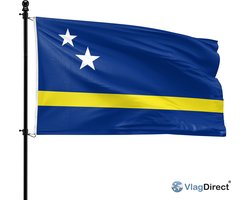 VlagDirect - Curacaose vlag - Curacao vlag - 90 x 150 cm.