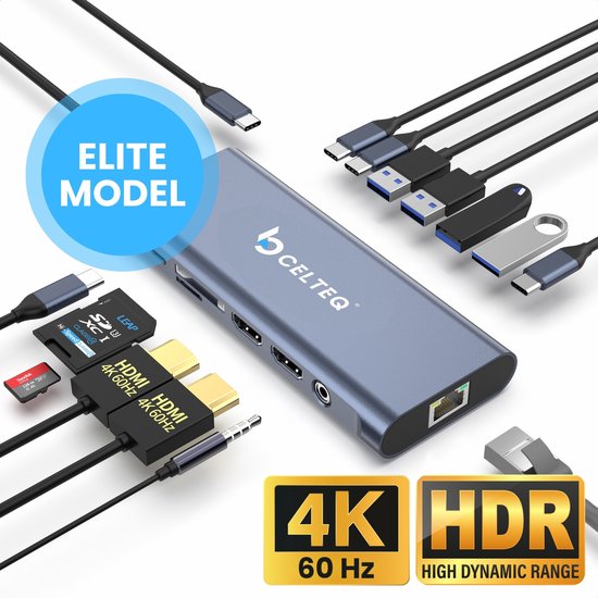 CELTEQ® 14 in 1 USB-C Hubmaster ELITE