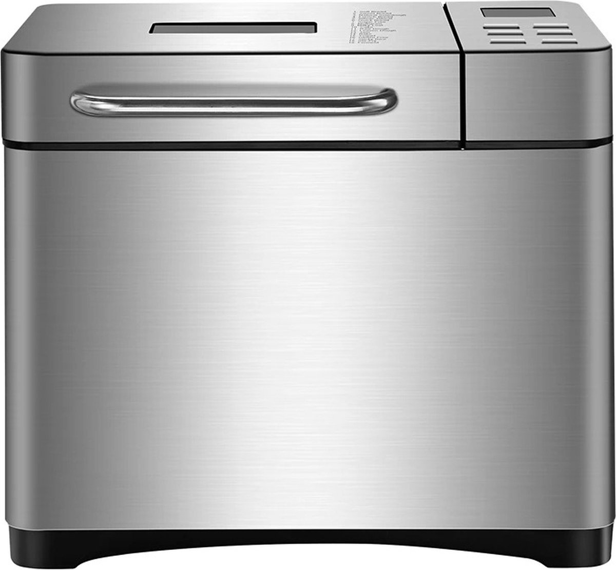 Broodbakmachine Automatische Broodbakmachine 19 in 1 Broodbakmachine Deegmachine Deegmixer Deeghaak 19 Programma's Inox zilver