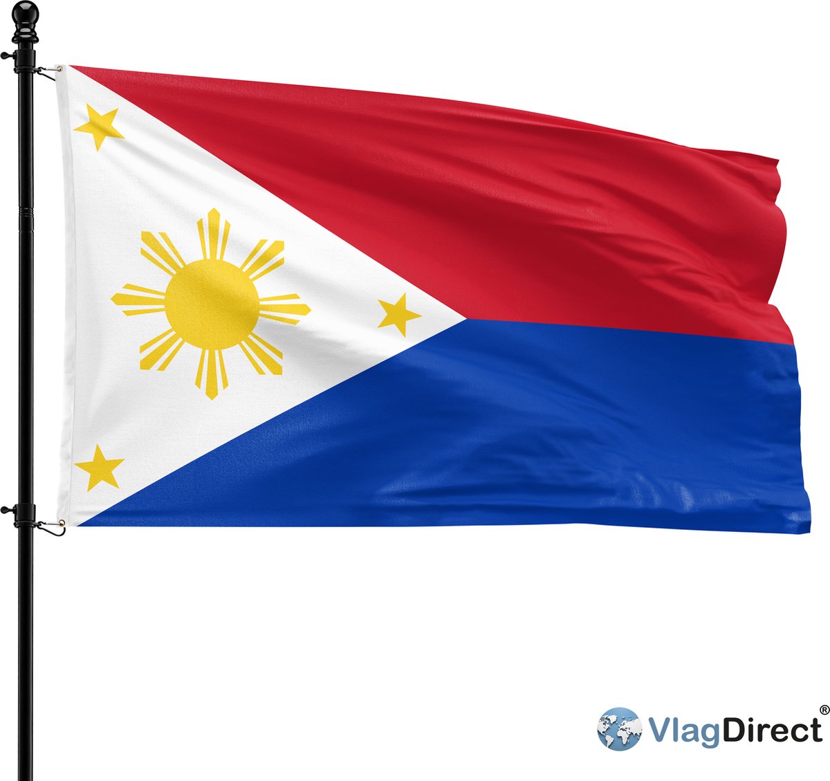 VlagDirect - Filipijnse vlag - de Filipijnen vlag - 90 x 150 cm.