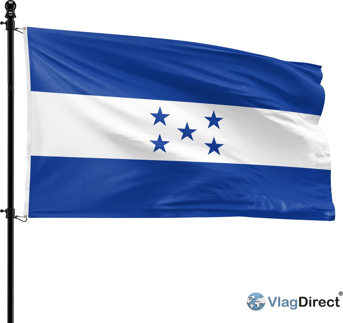VlagDirect - Hondurese vlag - Honduras vlag - 90 x 150 cm.