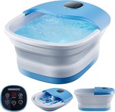 Bol.com Voetenbad Elektrisch Voetmassageapparaat - Massage Verwarming Trillingen - Opvouwbaar Afstandsbediening Inklapbaar - 16 ... aanbieding