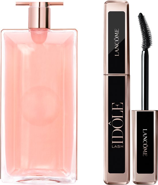 Lancôme Idôle Eau de Parfum Navulbare Flacon (50ml) & Lash Idôle Mascara Zwart - Refillable Parfum – Creëer de Idôle Look - Set