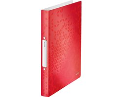 Classeur à anneaux Leitz WOW - A4 - Rouge