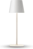 Accueilvoir TouchLite | Blanc | Lampe de table sans fil | Luminosité réglable | Design en métal | Rechargeable par USB-C | Éclairage d'ambiance